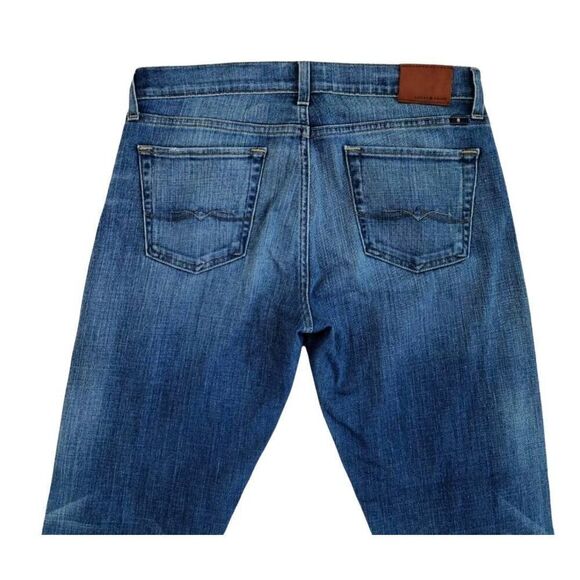 Lucky Brand Denim Sienna Cigarette Boyfriend Distressed Jeans Size 28 Mid Wash - Picture 6 of 11